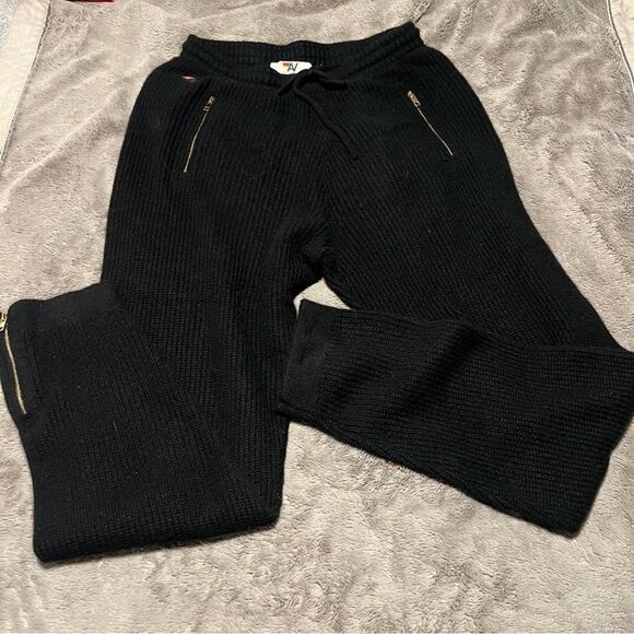 CASHMERE! AviatorNation🌈Cabin Cashmere Sweater Pant Made in USA 🇺🇸! - Picture 3 of 17